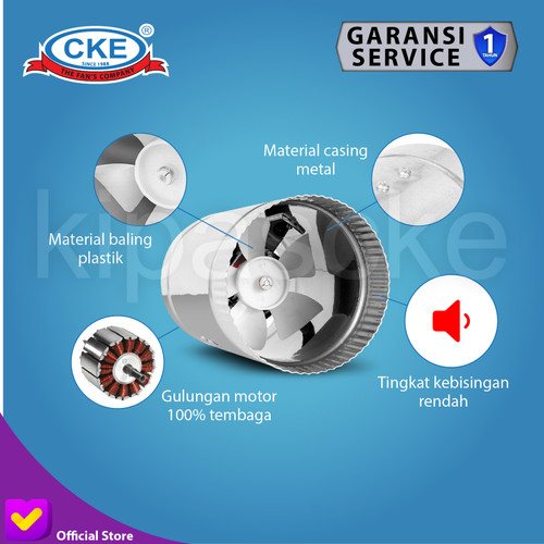 6" Inch Inline Fan/Inline Duct Fan/Booster Fan/Exhaust Fan (High Flow)