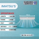Air Curtain 150 cm Dengan Remote Low Watt Garansi Resmi