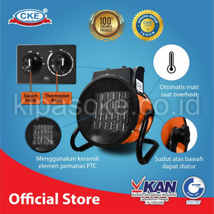 AIR HEATER CKE ECH-3KW-RS 220-240V PEMANAS RUANGAN