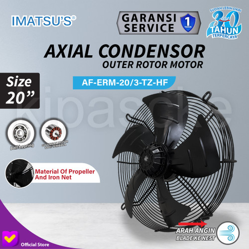 Axial Fan 20 Inch Fan Condensor Kipas Chiller Condenser 20" 220V / 380V Cooling Fan