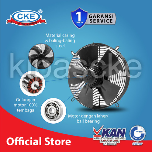 Axial Fan CKE AF-ERM-YWF2E300SC-NB-LB 12 Inch Drum Axial Blower Gedung