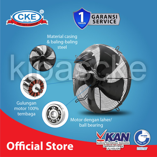 CKE Axial Fan AF-ERM-YWF4D500SC-NB-LB 20 Inch Drum Axial Blower Gedung