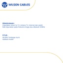Kabel Coaxial RG 6 FW - OHM 75 100 Meter Hitam - Wilson Cables