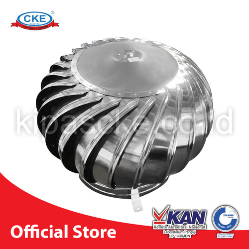 CKE Turbin Ventilator FQ400 Ventilasi Atap Rumah Pabrik Resto Udara
