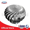CKE Turbin Ventilator FQ400 Ventilasi Atap Rumah Pabrik Resto Udara