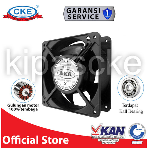 Cooling Fan AC 12CM 220V Kipas Fan Panel AKA Ball Bearing Cooling Fort