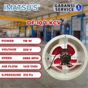Drum Fan Blower Tabung 10 Inch Kipas Blower Tube Axial Flow Exhaust Duct Fan 10" 1 Phase 118W