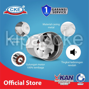 Duct Inline IF-ZTF100-NB-AS 4 Inch Inline Fan Duct Blower Hisap