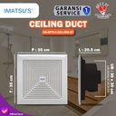 Ducting Exhaust Fan Plafon Kipas Hisap 14 Inch Ceiling Exhaust