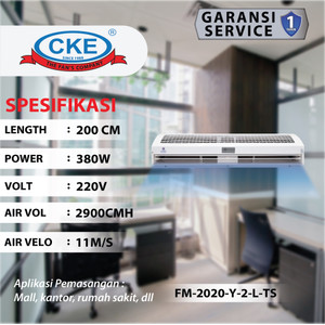 CKE Air Curtain Blower FM-2020 Putih AC Angin Toko Gedung Kantor Hotel