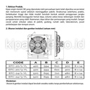 CKE Exhaust Fan EFC 24 Inch 380V INDUSTRI Exhaust Dinding Blower