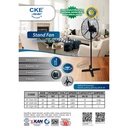 CKE Stand Fan SF-D30-GS 30 Inch Kipas Angin Berdiri