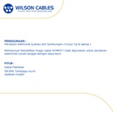 NYMHY-1 2x0.75 mm2 25 Meter Merah-Putih - Kabel Listrik Tembaga Wilson Cables