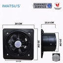 Exhaust Fan 10 Inch Wall Air Duct Booster Fan 10" Inch 2 Speed / Kipas Hexos Dinding Exhaust Fan Ventilasi Plafon Besi 10 Inci