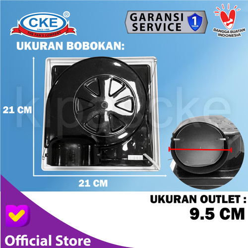 Exhaust Fan Ceiling Plafon 8 Inch Kipas Angin Hisap Plafon Kamar Mandi