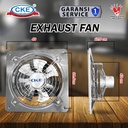 Exhaust Fan Dinding Stainless Steel 16 Inch Kipas Hexos Hisap Tembok Wall Exhaust Fan 16" Inch Tahan Karat