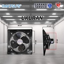 Exhaust Fan Dinding Standard 10 Inch Kipas Hexos Hisap Tembok Wall Exhaust Fan 10" Inch