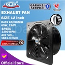 Exhaust Fan Drum CKE 12 Inch Booster Fan Duct Fan Exhaust Dinding