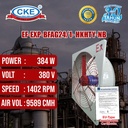 Exhaust Fan Explosion Proof 24 Inch 380V Kipas Blower Hexos Industri 24" Inch Motor Exd II BT4 Anti Ledak
