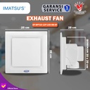 Exhaust Fan LED Lightning 8 Inch Kipas Angin Hexos Plafon Dak