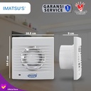 Exhaust Fan Penghisap Udara Kecil Lampu LED Wall Tembok Ruangan 4 Inch