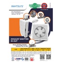 Exhaust Fan/Hexos Dinding 8 Inch Garansi Resmi Exhaust In Out