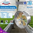 Hanging Drum Fan 20" Blower Tabung Gantung 20 Inch Stainless Steel 304 / 201
