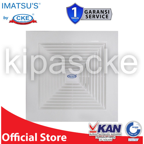 Imatsu Ceiling Duct EC-BPT10-25P-ST 10 Inch Eksos Plafon Eksos Toilet
