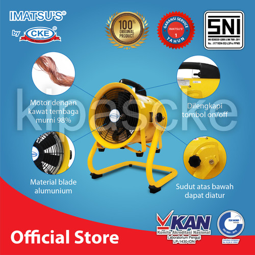 Imatsu Portable Ventilator PV-S14 1-NH-SY 14 Inch Blower Kipas Eksos