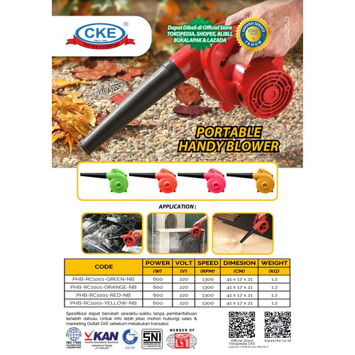 Hand Blower Tangan CKE Grooming Pengering Bulu Anjing Kucing KUNING
