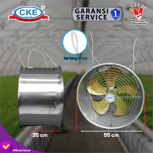 Hanging Drum Fan 20" Blower Tabung Gantung 20 Inch Stainless Steel 304 / 201