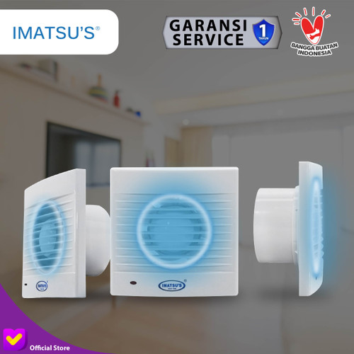 Imatsu Exhaust Fan EF-APC10C2-BB With LED 4 Inch Toilet Dapur Eksos
