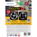 Imatsu Exhaust Fan Shutter ESS-B14/1-LT 14 Inch Exhaust Dinding