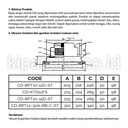 Exhaust Fan 12 Inch Hexos Plafon Ducting Penghisap udara Heksos Plafon