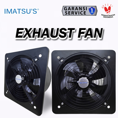 Exhaust Fan 14 Inch Wall Air Duct Booster Fan 14" Inch 2 Speed / Kipas Hexos Dinding Exhaust Fan Ventilasi Plafon Besi 14 Inci