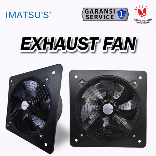 Exhaust Fan 16 Inch Wall Air Duct Booster Fan 16" Inch 2 Speed / Kipas Hexos Dinding Exhaust Fan Ventilasi Plafon Besi 16 Inci