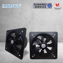 Exhaust Fan Besi In Out 14 Inch Wall Air Duct Booster Fan 14" Kipas Hexos Dinding 2 Arah / Keluar Masuk