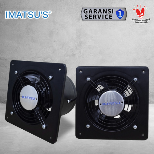 Exhaust Fan Besi In Out 6 Inch Wall Air Duct Booster Fan 6" Kipas Hexos Dinding 2 Arah / Keluar Masuk