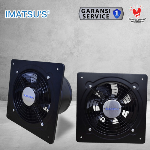 Exhaust Fan Besi In Out 8 Inch Wall Air Duct Booster Fan 8" Kipas Hexos Dinding 2 Arah / Keluar Masuk