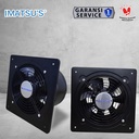 Exhaust Fan Besi In Out 8 Inch Wall Air Duct Booster Fan 8" Kipas Hexos Dinding 2 Arah / Keluar Masuk