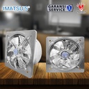 Exhaust Fan Stainless Steel 14" Inch Wall Air Duct Booster Fan Plafon Dinding Besi 14 Inci