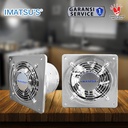 Exhaust Fan Stainless Steel 6" Inch Wall Air Duct Booster Fan Plafon Dinding Besi 6 Inci