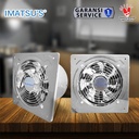 Exhaust Fan Stainless Steel 8" Inch Wall Air Duct Booster Fan Plafon Dinding Besi 8 Inci