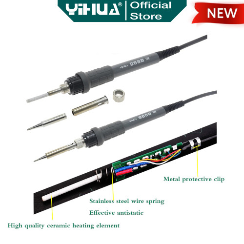 Yihua 908D Solder Station Protable Soldering + Blister Box + Pembersih