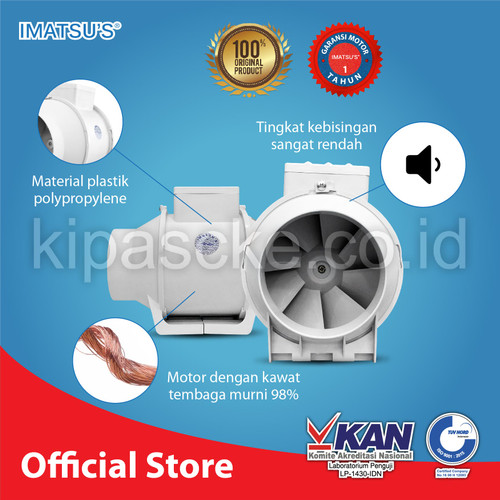 INLINE DUCT 4 INCH 220V BOOSTER FAN BLOWER HISAP