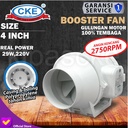 Inline Duct Fan PP Plastik 4" Hydroponic Fan/Mixed Flow/Extractor Fan