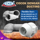 Kipas Booster Fan Ventilasi 6 Inch Inline Duct Booster Fan Plastik 6"
