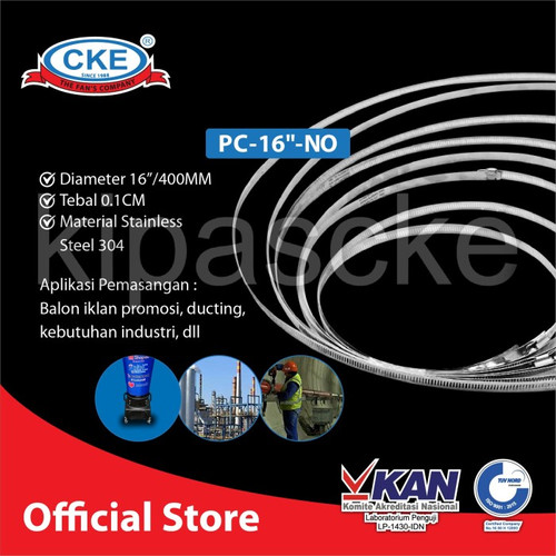 Kleman 18 "/ klem 18 inch (450 mm) Klem Stainless Klem Selang Flexible
