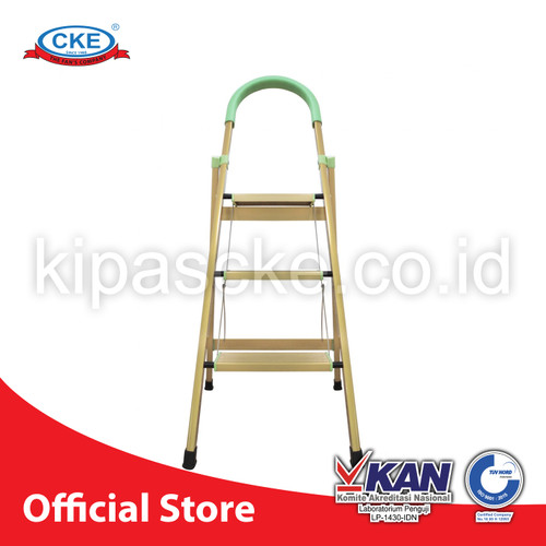 Ladder LAD-HD03X- 3 Step Gold A 1.2 M Household Ladder Tangga Lipat