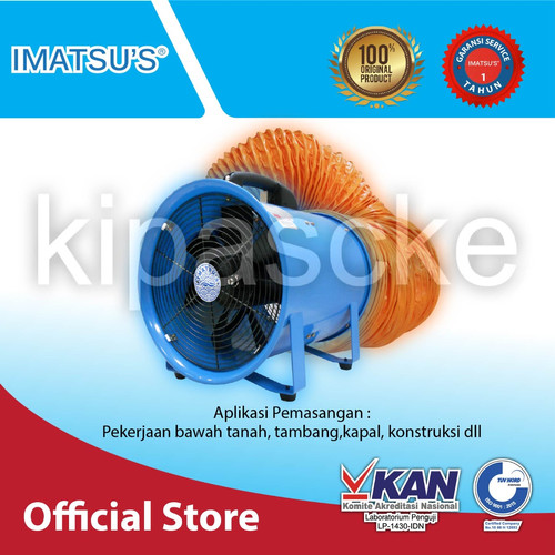 Paket Portable Ventilator Blower 10 inch + Flexible Duct Hose 10 Meter